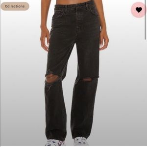 GRLFRND Amanda Mid rise boyfriend jean